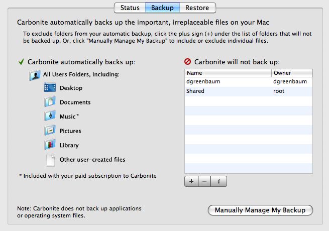Carbonite mac manual backup system